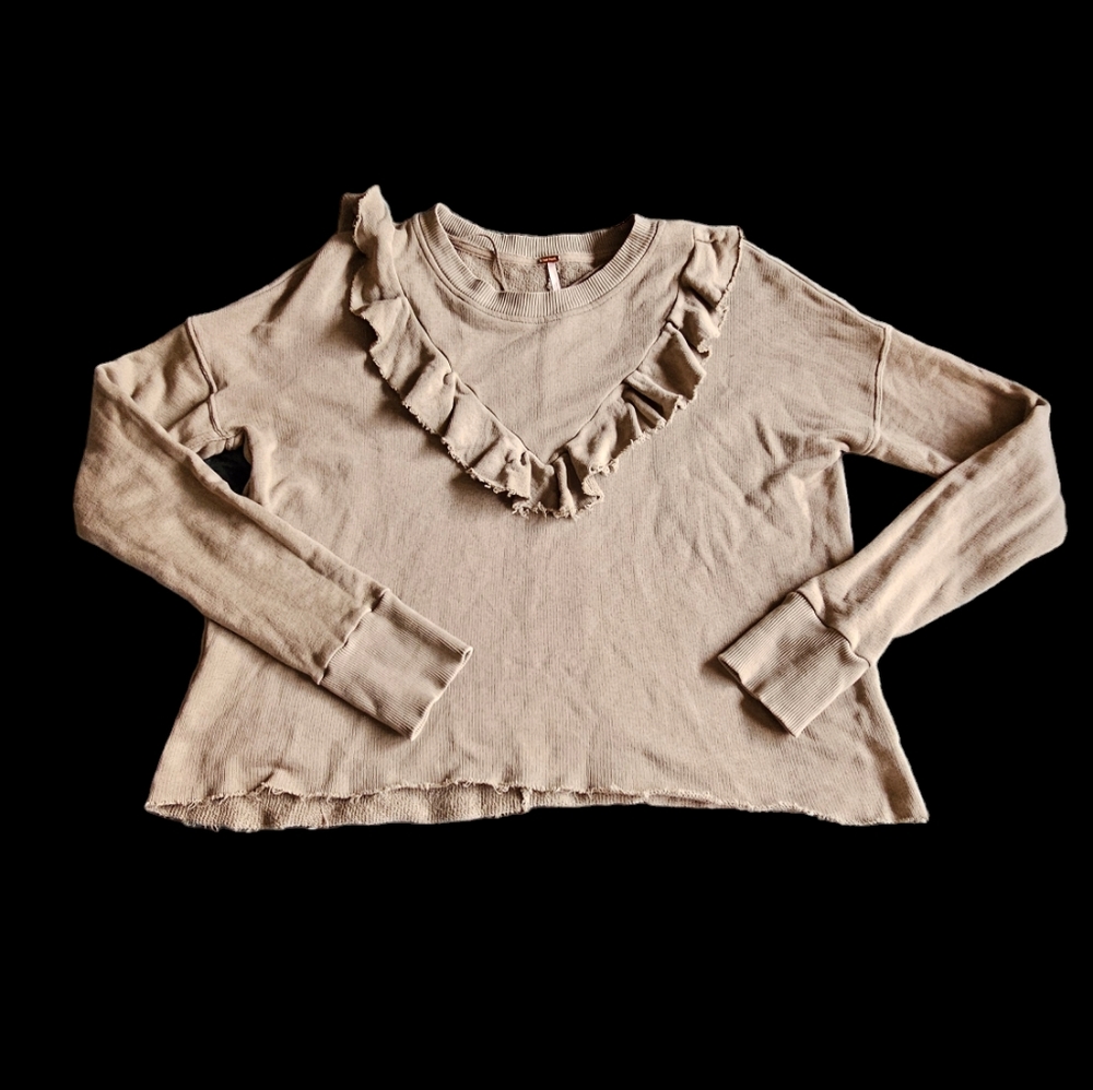 Free People khaki long sleeve, size XS